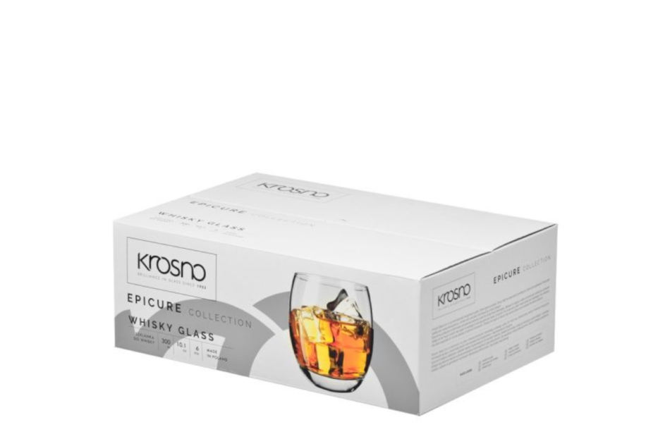 EPICURE Szklanka do whisky (6 szt.) przezroczysty - zdjęcie 4