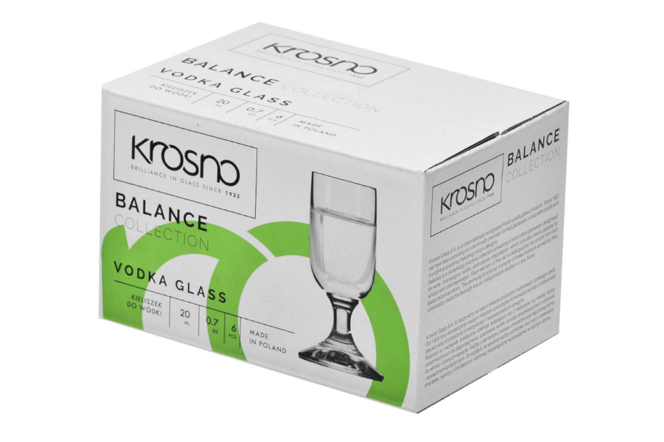 BALANCE Kieliszek do wódki (6 szt.) przezroczysty - zdjęcie 4