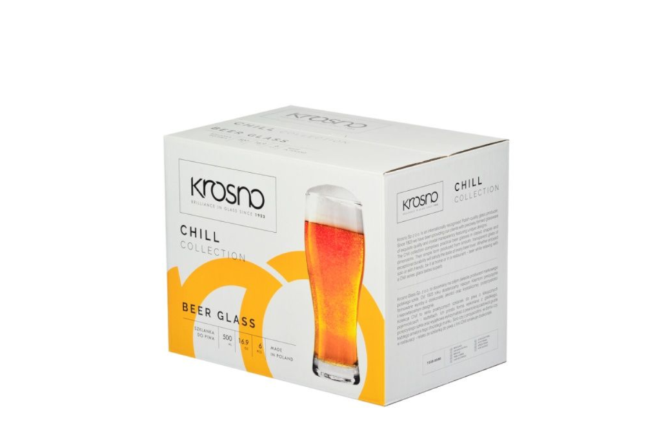 CHILL Szklanka do piwa (6 szt.) przezroczysty - zdjęcie 4