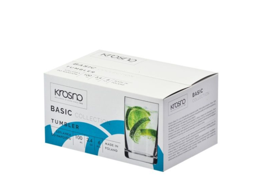 BASIC Szklanka (6 szt.) przezroczysty - zdjęcie 4