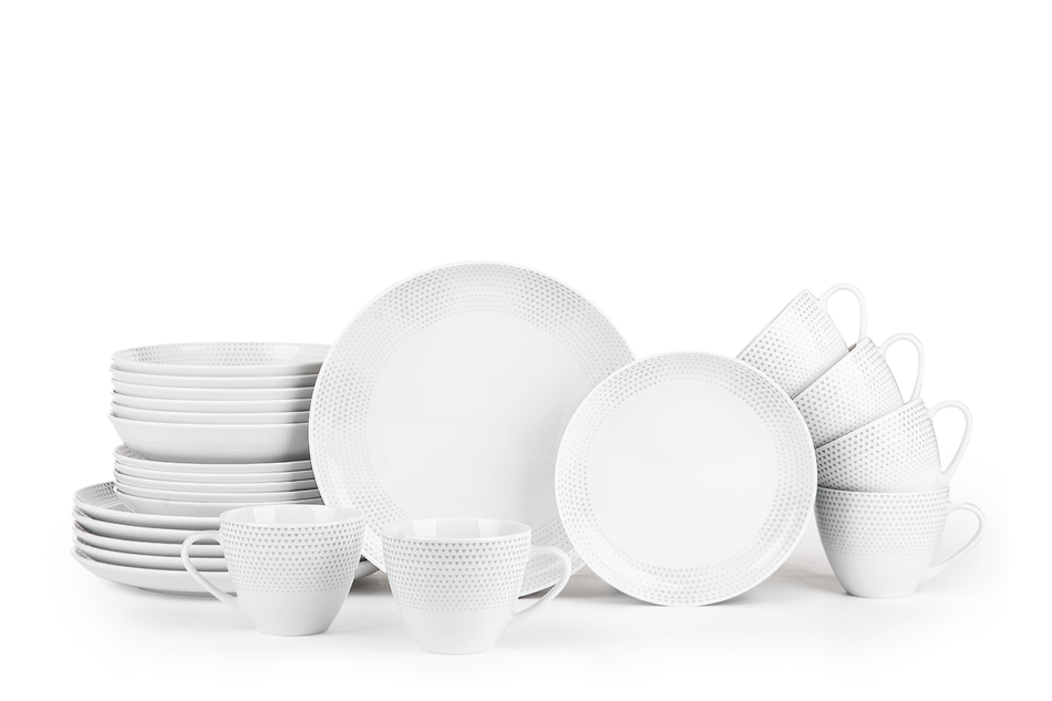 NORA TRÓJKĄTY Zestaw obiadowy 6os. (24 el.) Trójkąty - zdjęcie 4