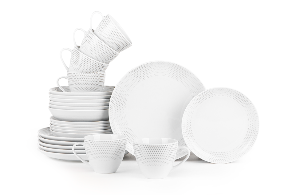 NORA TRÓJKĄTY Zestaw obiadowy 6os. (24 el.) Trójkąty - zdjęcie 3