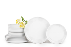 NORA TRÓJKĄTY, https://dev1-mda.konsimo.pl/kolekcja/nora-trojkaty/ Zestaw obiadowy 6os. (18 el.) Trójkąty - zdjęcie