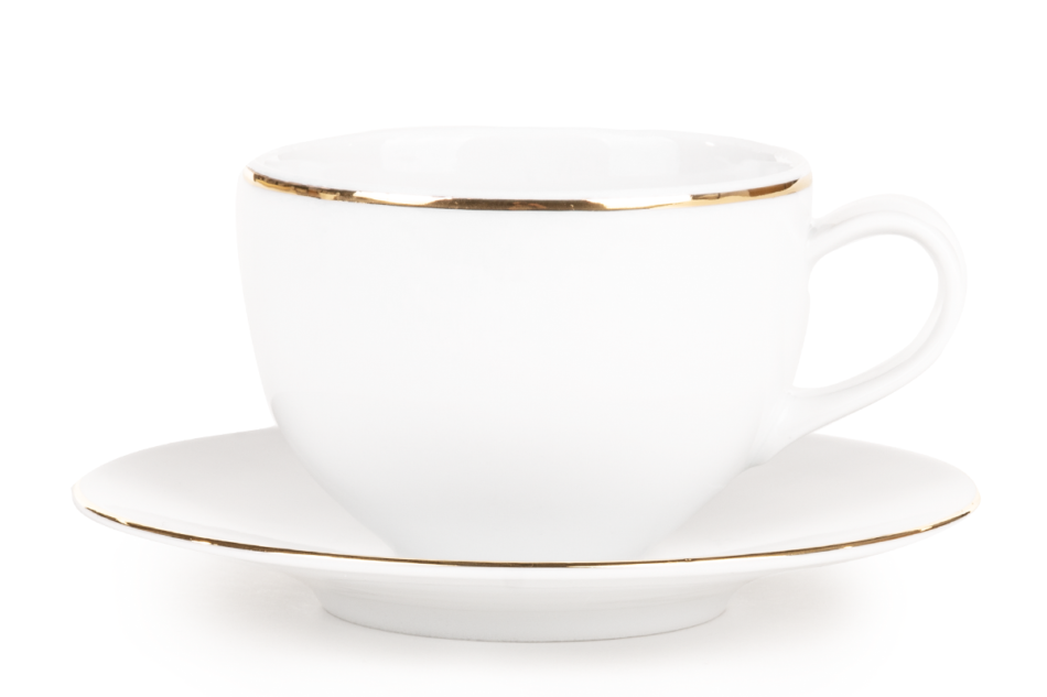 NORA ZŁOTA LINIA Komplet filiżanek 6os. (12el.) Złota Linia - zdjęcie 2