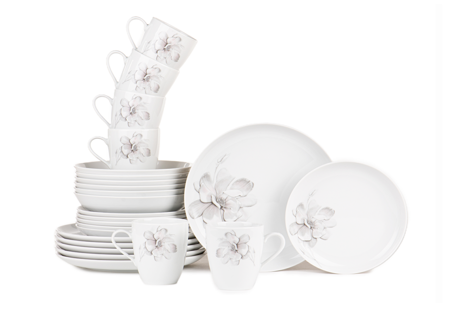 NORA MAGNOLIA Zestaw obiadowy 6os. (24 el.) Magnolia - zdjęcie 2