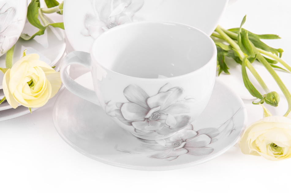 NORA MAGNOLIA Komplet filiżanek 6os. (12el.) Magnolia - zdjęcie 2