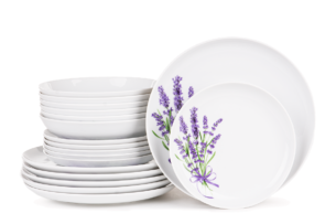 NORA LAWENDA, https://dev1-mda.konsimo.pl/kolekcja/nora-lawenda/ Zestaw obiadowy 6os. (18 el.) Lawenda - zdjęcie