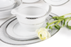 AMELIA PLATYNA Zestaw obiadowy 6os. (25 el.) Platyna - zdjęcie 5