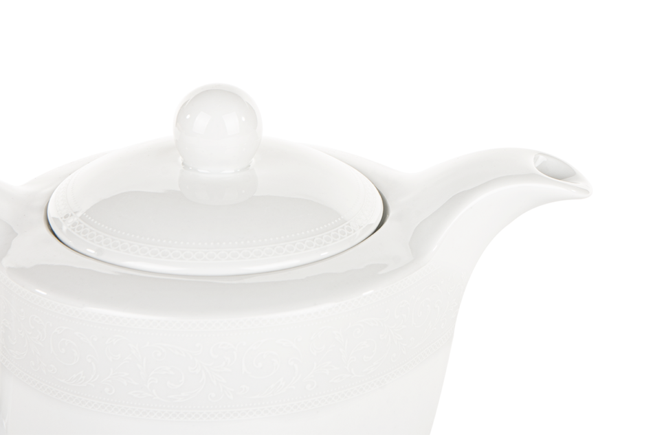 AMELIA BIAŁA KORONKA Zestaw kawowy 6os. (9el.) Biała Koronka - zdjęcie 4