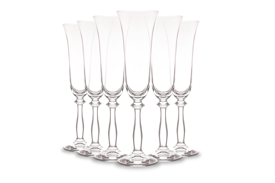 ANGELA Kieliszek do szampana (6szt.) przezroczysty - zdjęcie 0