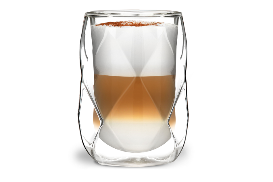 GEO Szklanka z podwójnym dnem (2szt.) przezroczysty - zdjęcie 1