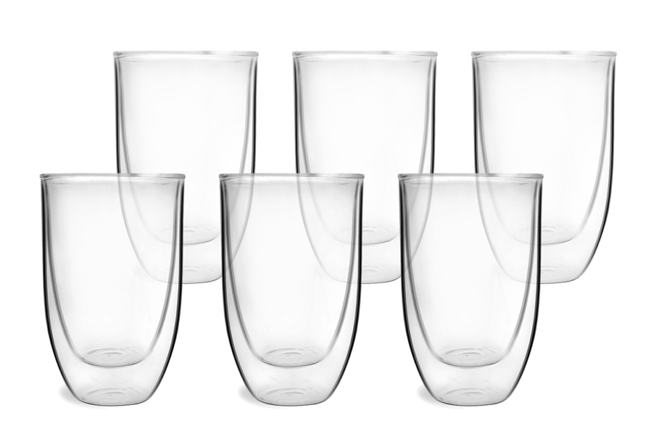 AMO Szklanka z podwójnym dnem (6szt.) przezroczysty - zdjęcie 3