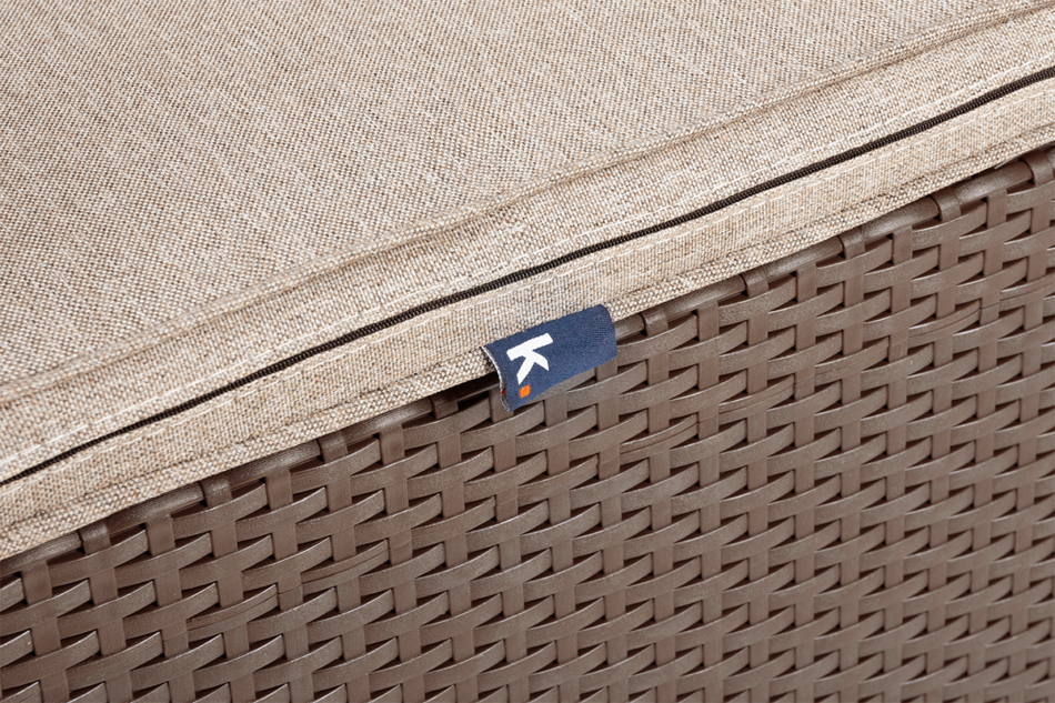 NEOMENS Zestaw mebli ogrodowych (3,1,1,st.) brązowy/beżowy - zdjęcie 11