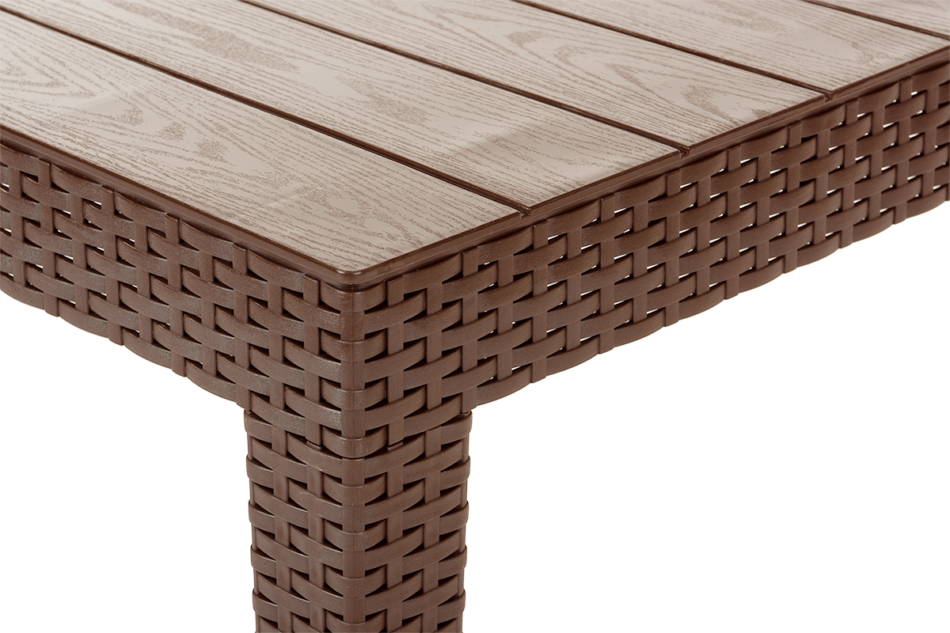 NEOMENS Zestaw mebli ogrodowych (3,1,1,st.) brązowy/beżowy - zdjęcie 16