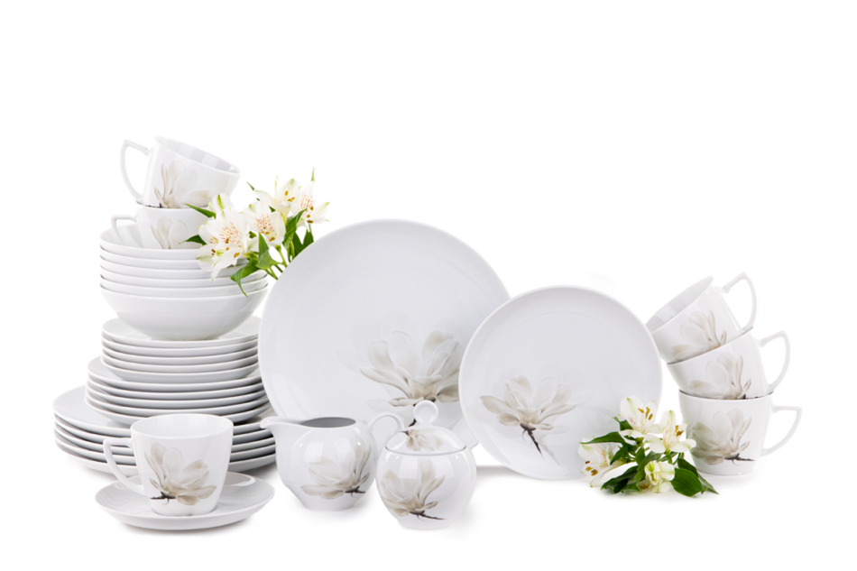 BOSS MAGNOLIA Zestaw obiadowy 32szt. (6os.) Magnolia - zdjęcie 0