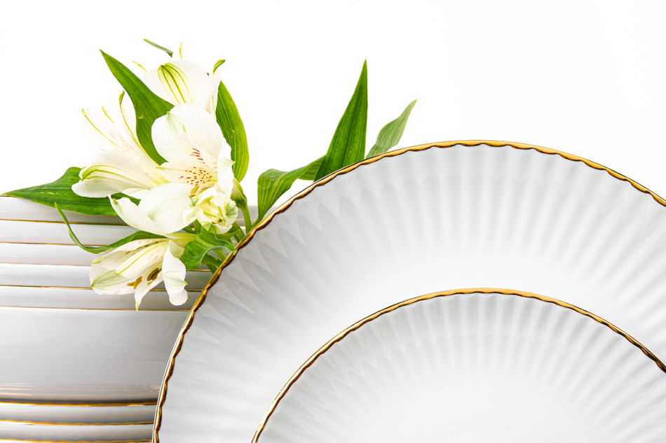 DAISY Zestaw obiadowy 30szt. (6os.) Złota Linia - zdjęcie 2