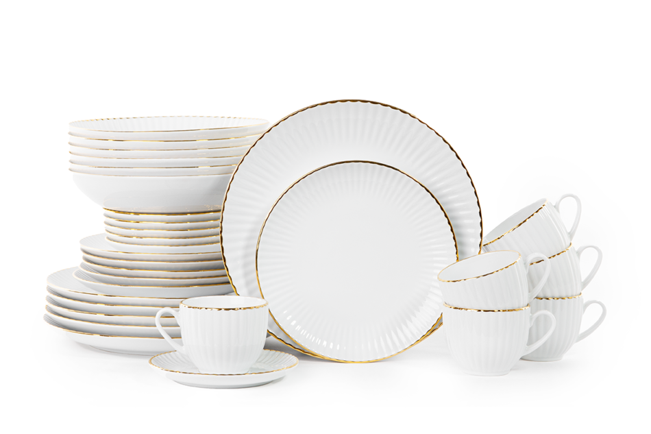 DAISY Zestaw obiadowy 30szt. (6os.) Złota Linia - zdjęcie 3