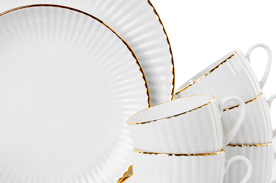 DAISY Zestaw obiadowy 30szt. (6os.) Złota Linia - zdjęcie 4