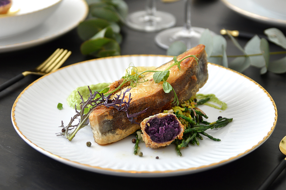 DAISY Zestaw obiadowy 30szt. (6os.) Złota Linia - zdjęcie 12