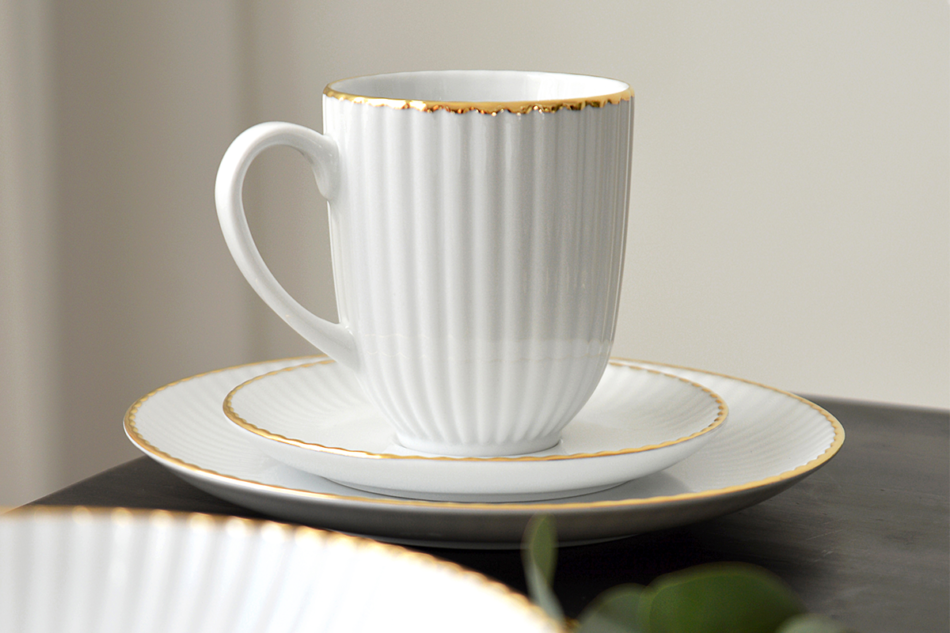 DAISY Zestaw obiadowy 30szt. (6os.) Złota Linia - zdjęcie 14