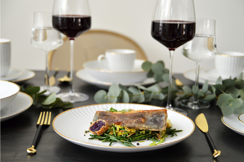 DAISY Zestaw obiadowy 30szt. (6os.) Złota Linia - zdjęcie 20