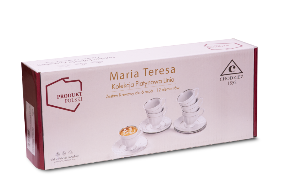 MARIA TERESA PLATYNA Zestaw obiadowy 18szt. (6os.) Platyna - zdjęcie 13