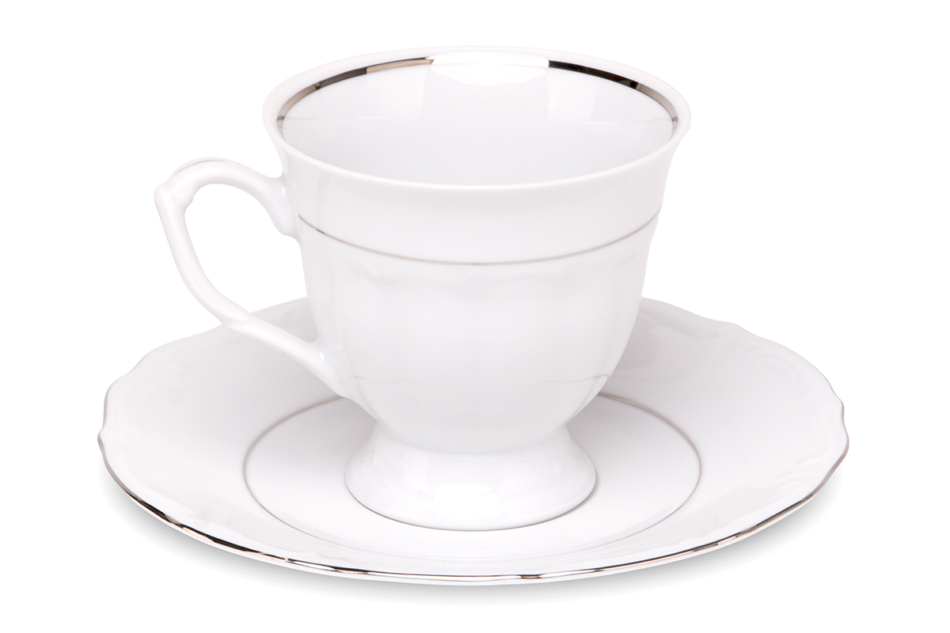 MARIA TERESA PLATYNA Zestaw kawowy 12szt. (6os.) Platyna - zdjęcie 6