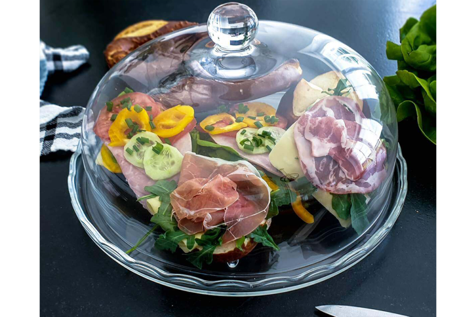 SWEET LINE Patera z falą przezroczysty - zdjęcie 3