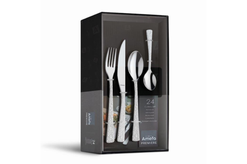 LIVIA RONDA Komplet sztućców, 6 os. (24 el.) srebrny - zdjęcie 1