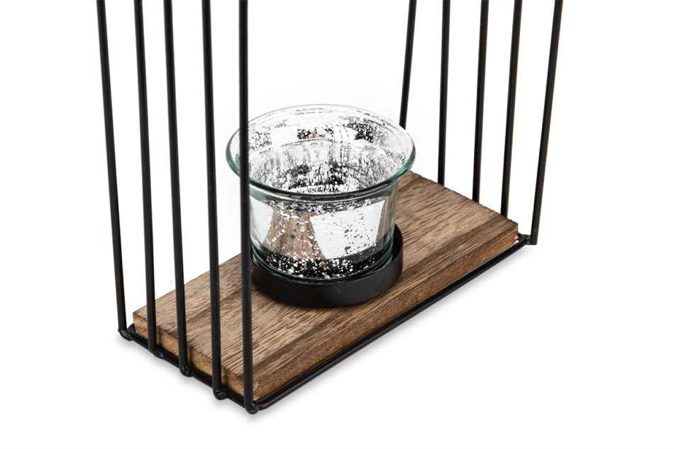 ARDALI Świecznik czarny/brązowy - zdjęcie 2