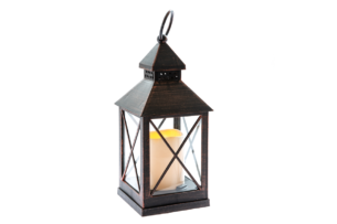 HELIO, https://dev1-mda.konsimo.pl/kolekcja/helio/ Lampion LED brązowy - zdjęcie