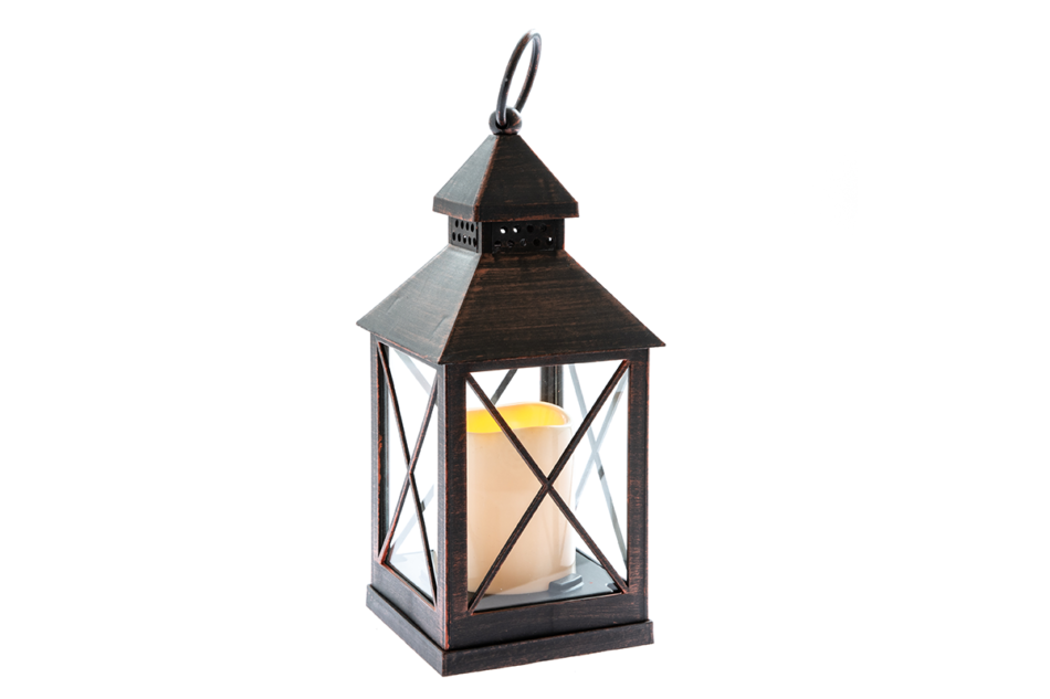 HELIO Lampion LED brązowy - zdjęcie