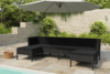 SILIUS Zestaw mebli ogrodowych czarny - zdjęcie 2