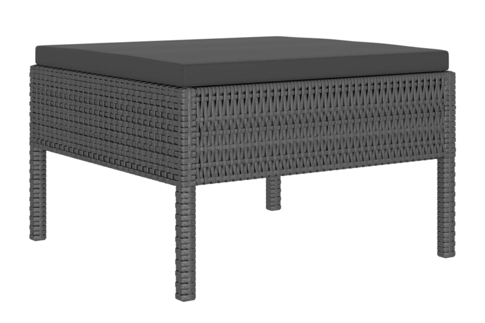 SILIUS Zestaw mebli ogrodowych czarny - zdjęcie 4