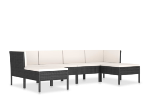 SILIUS, https://dev1-mda.konsimo.pl/kolekcja/silius/ Zestaw mebli ogrodowych czarny/kremowy - zdjęcie