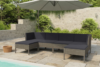 SILIUS Zestaw mebli ogrodowych szary/antracytowy - zdjęcie 2