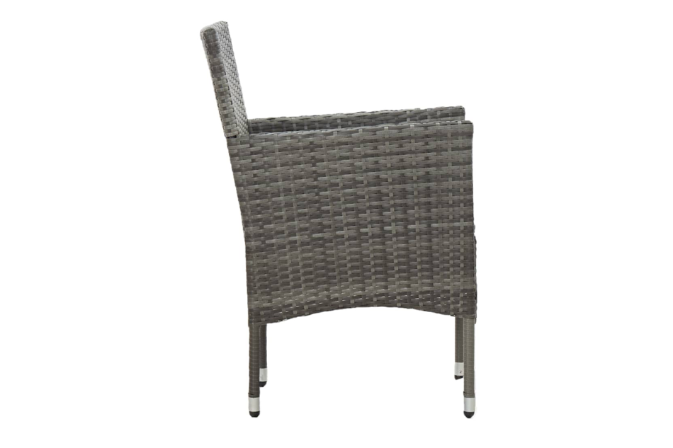 SILIUS Zestaw mebli ogrodowych czarny/kremowy - zdjęcie 7