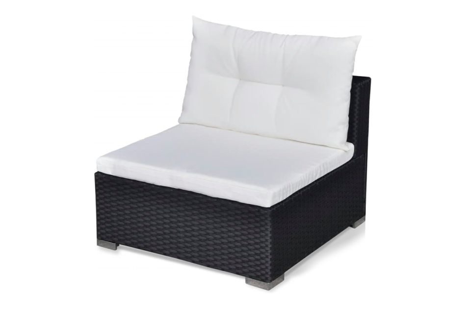 SILIUS Zestaw mebli ogrodowych brązowy/kremowy - zdjęcie 2