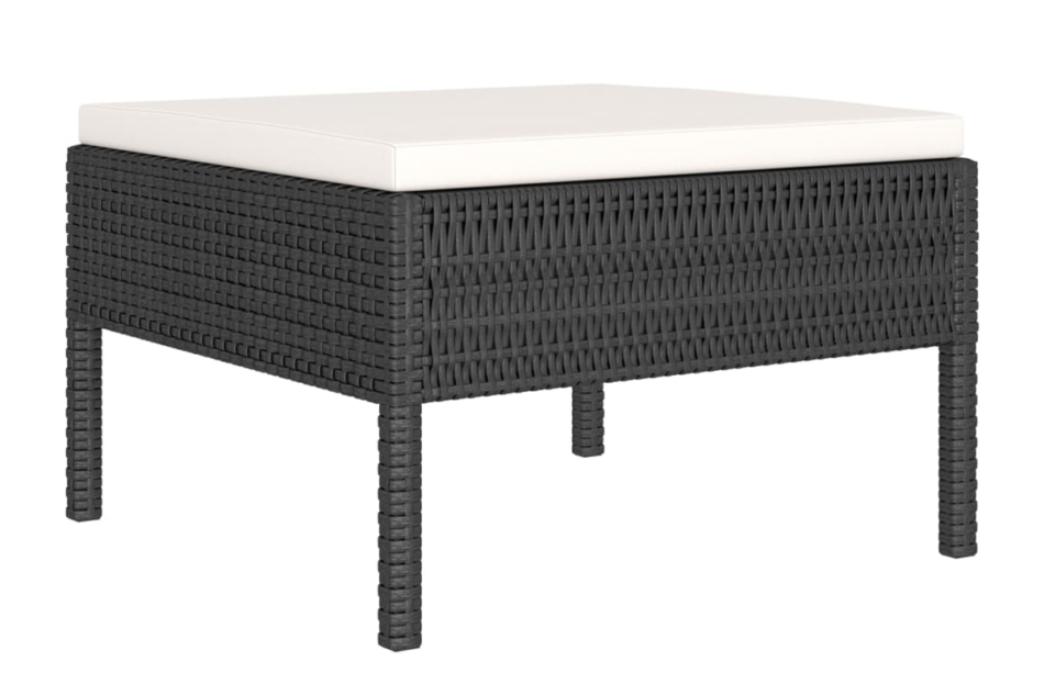 SILIUS Narożnik ogrodowy czarny/kremowy - zdjęcie 3