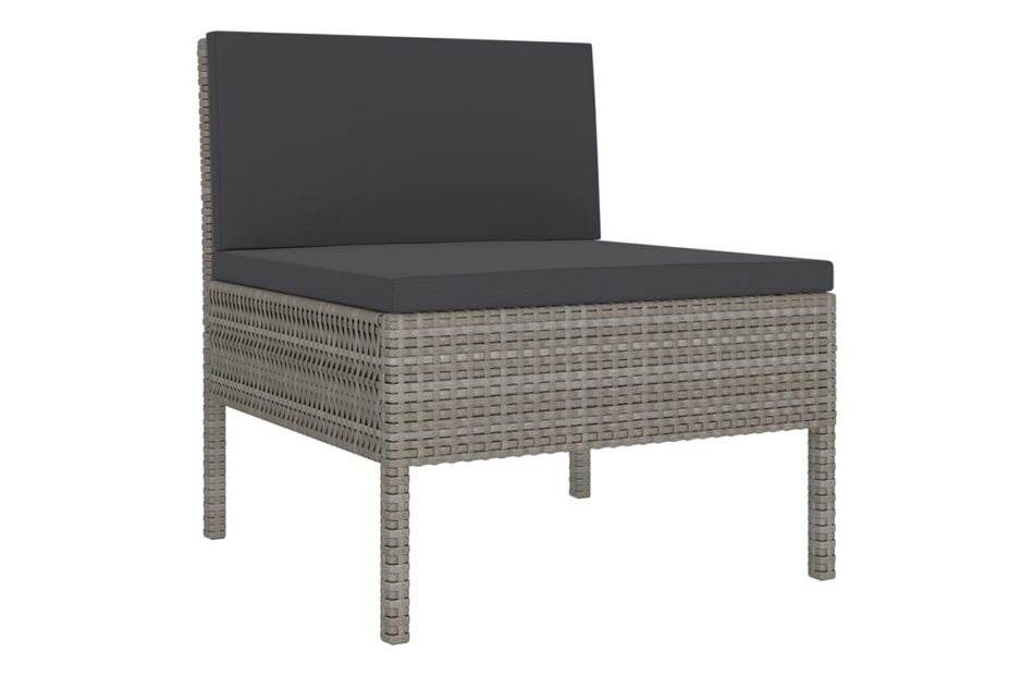 SILIUS Zestaw mebli ogrodowych szary/antracytowy - zdjęcie 3