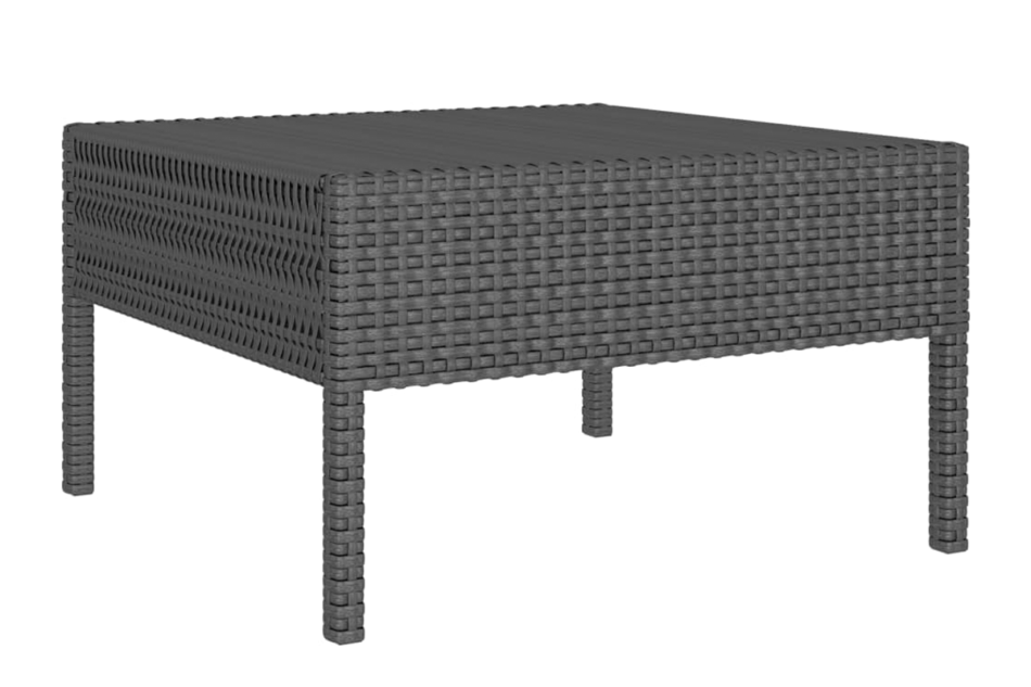 SILIUS Zestaw mebli ogrodowych czarny - zdjęcie 2