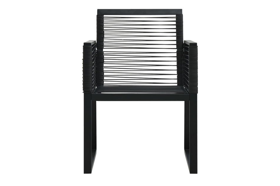 LECTO Zestaw mebli ogrodowych czarny - zdjęcie 4