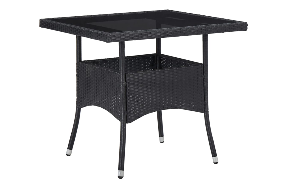 ALDROS Zestaw mebli ogrodowych czarny/kremowy - zdjęcie 1