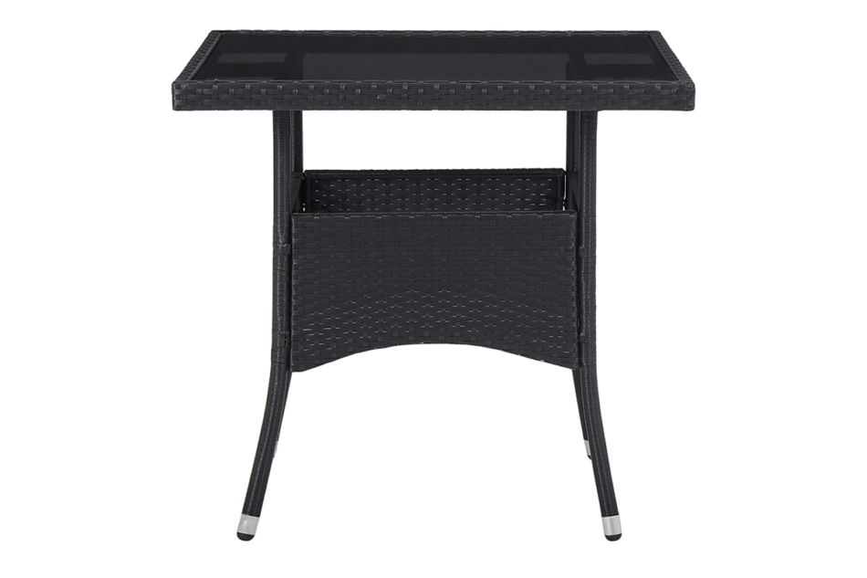 ALDROS Zestaw mebli ogrodowych czarny/kremowy - zdjęcie 2