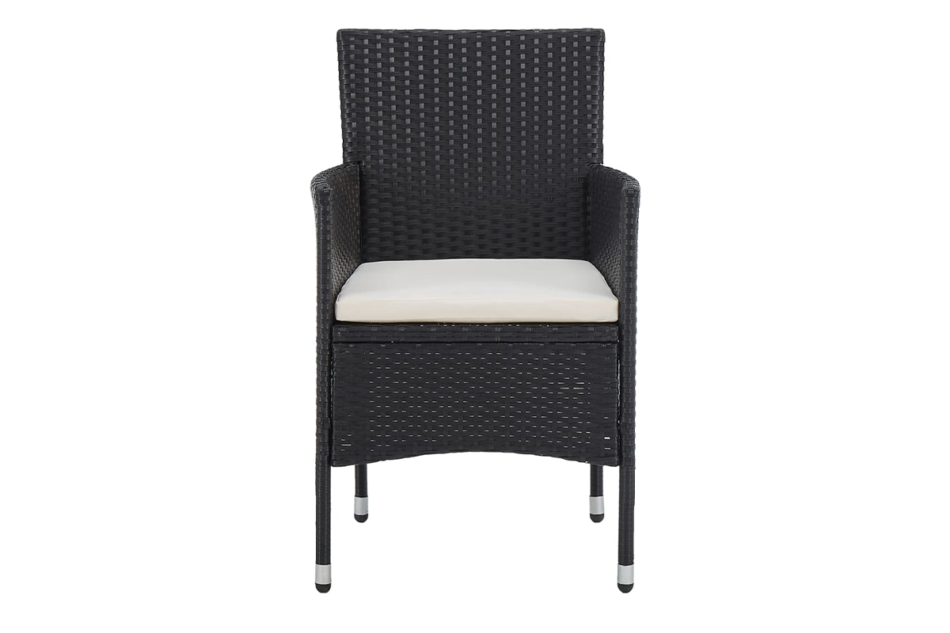 ALDROS Zestaw mebli ogrodowych czarny/kremowy - zdjęcie 5