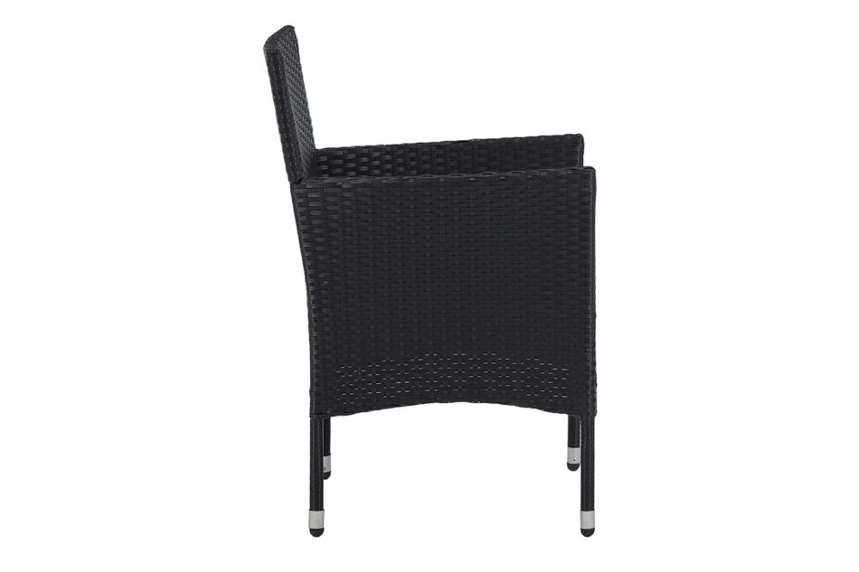 ALDROS Zestaw mebli ogrodowych czarny/kremowy - zdjęcie 6