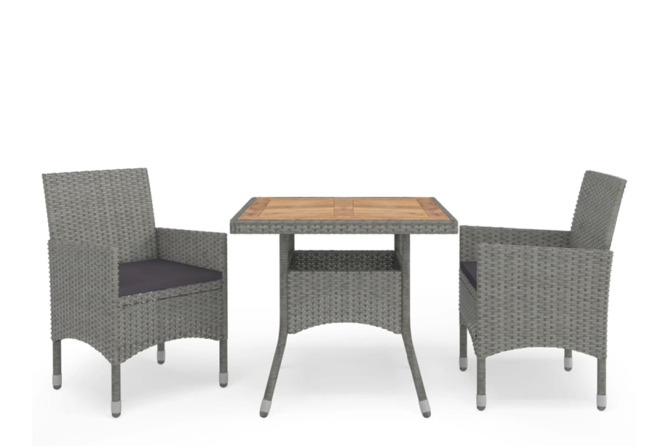 ALDROS Zestaw mebli ogrodowych szary/brązowy - zdjęcie 0