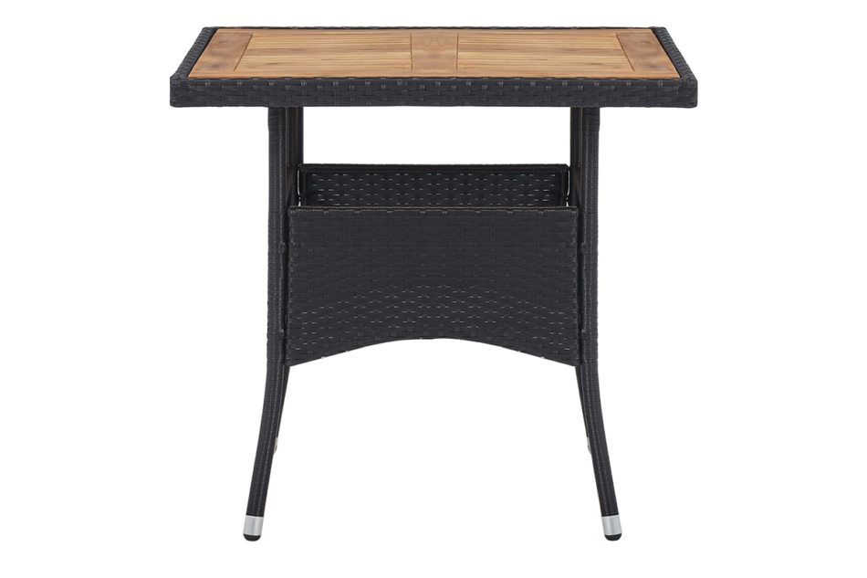 ALDROS Zestaw mebli ogrodowych czarny/brązowy/kremowy - zdjęcie 2