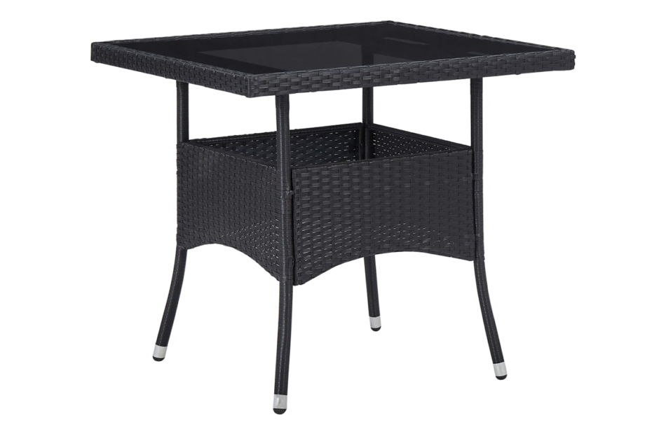 ALDROS Zestaw mebli ogrodowych czarny/kremowy/brązowy - zdjęcie 2