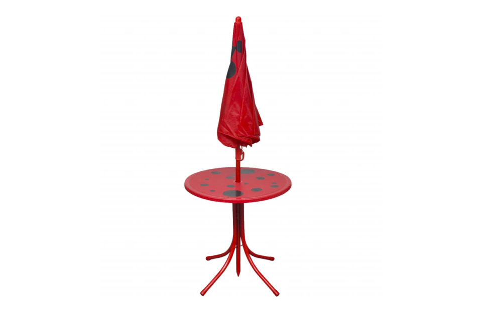 AKEBI Zestaw mebli ogrodowych czerwony - zdjęcie 2